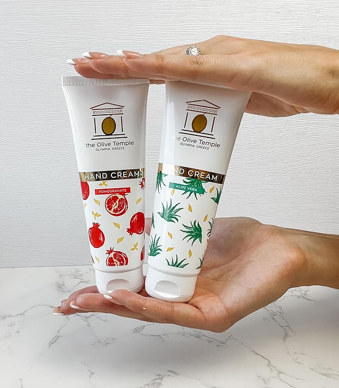 Hand Cream with Olive Oil - Deep Moisturizing and Nourishing Formula for Soft, Supple Hands (Pomegranate), 3.38 fl. oz