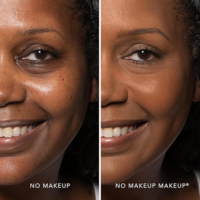 No Makeup Makeup Foundation + Brush Duo, Cream-Balm Formula Conceals, Corrects and Camouflages with Skin-Tone Adaptive Flexshade Technology, Buildable, Long-Lasting, Cruelty-Free, Vegan, Mocha