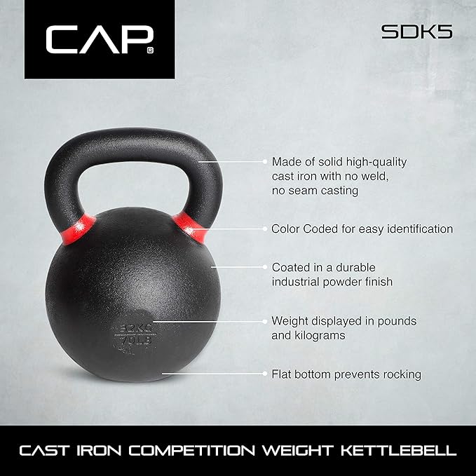 Cap Barbell Cast Iron Competition Kettlebell Weight