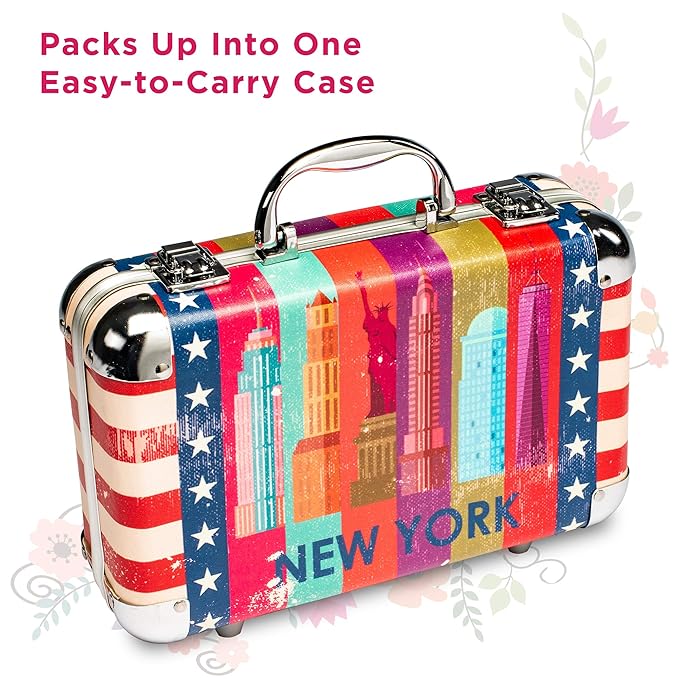 Vokai Makeup Kit Gift Set - 41 Eye Shadows, 7 Body Glitters, 1 Lip Liner Pencil, 1 Lipsticks, 4 Blushs, Eye liner pencil, 5 Concealers, 2 Lip Gloss, 5 Bronzers, Mirror