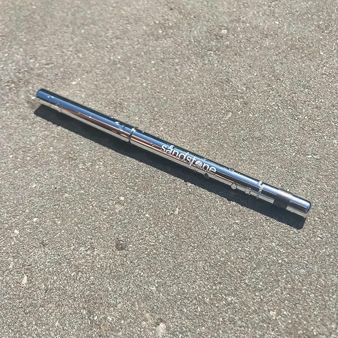 Sandstone Scandinavia Hypoallergenic Waterproof Eyeliner - Fragrance Free Metallic Grey Eye liner - Vegan and Cruelty Free Eye Pencil - Eyeliner Pencil for Sensitive Eyes (Grey Stone)