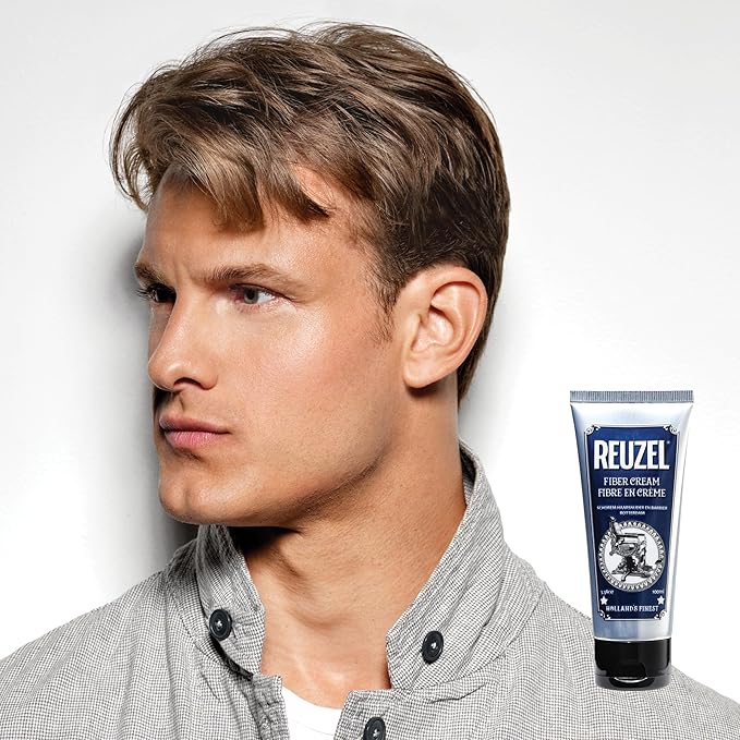 Reuzel Fiber Cream, Provides a Low Shine Finish, 3.38 oz