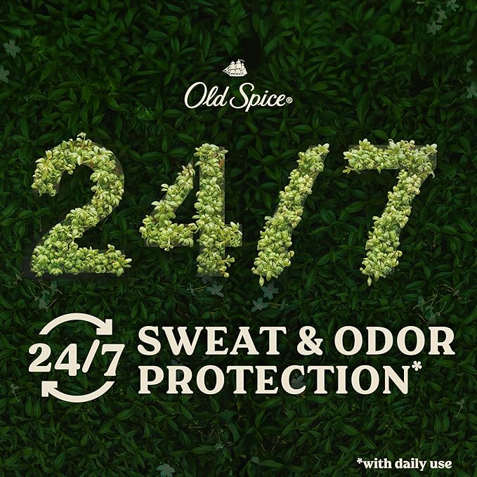 Old Spice Men's Antiperspirant & Deodorant Alpine with Hemp Oil, 2.6oz (Pack of 3)