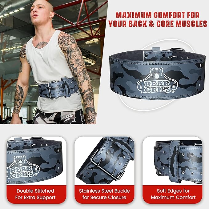 Bear Grips Weightlifting Belt 5mm Powerlifting