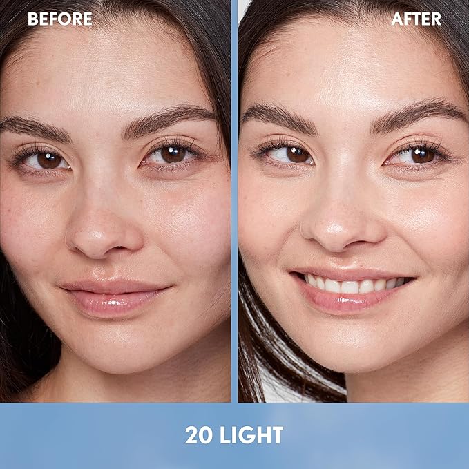 Covergirl Simply Ageless Skin Perfector Essence Foundation, 20 Light, Tinted Skin Perfector, Skincare Makeup Hybrid, Sheer Tint, Radiant Finish, Skin-Like Finish, Vegan Formula, 1.0oz