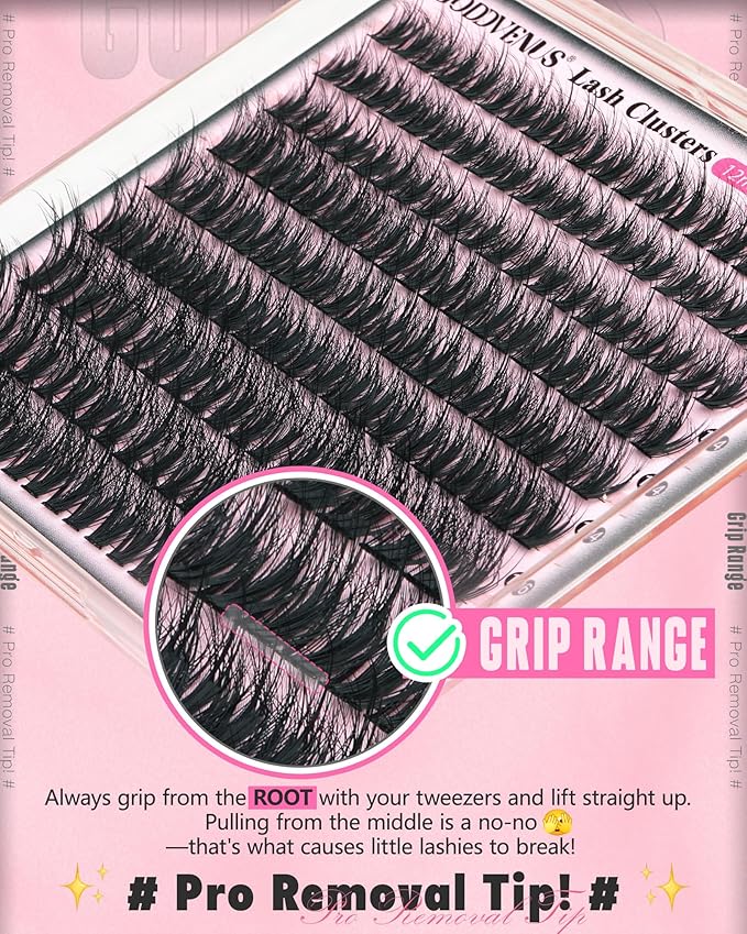 Spider Lash Clusters Wispy Eyelash Clusters Fluffy Lashes Clusters CC Curl Cluster Eyelash Extensions Light Volume Cluster Lashes 12-16mm Eyelashes Clusters for DIY Lash Extension