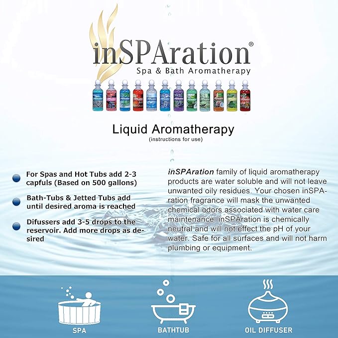 inSPAration 217X Hawaiian Sunset Spa and Bath Fragrance, 9-Ounce, Tropical Sunset