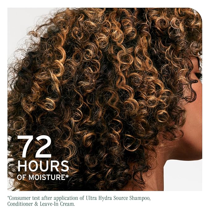 Biolage Ultra Hydra Source Shampoo - Deeply Moisturizes and Hydrates Very Dry Hair, Cleanses and Tames Frizz, For Thick, Coarse Hair, Infused with Cupuaçu Butter & Salicylic Acid, 13.5 Fl Oz