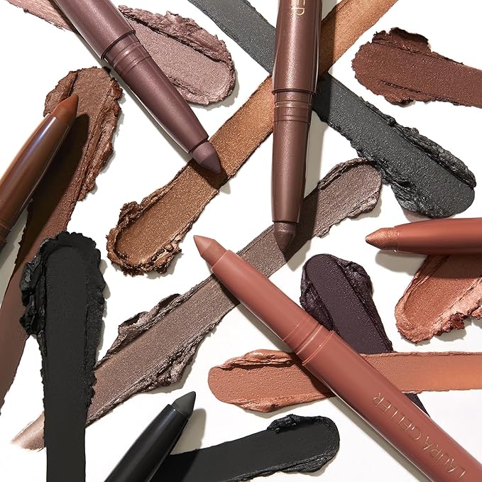LAURA GELLER NEW YORK Kajal Longwear Kohl Eyeliner Pencil - Soft Slate Kohl - Caffeine and Vitamin E - Smooth & Blendable Liner - Built-In Sharpener