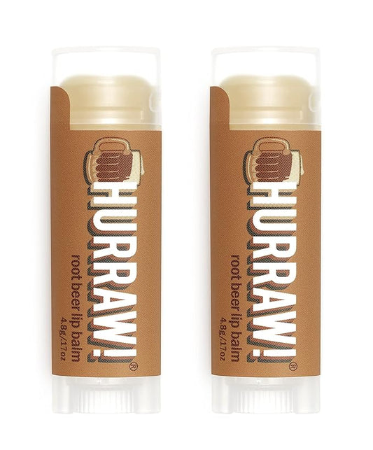 Hurraw! Root Beer Lip Balm, 2 Palm