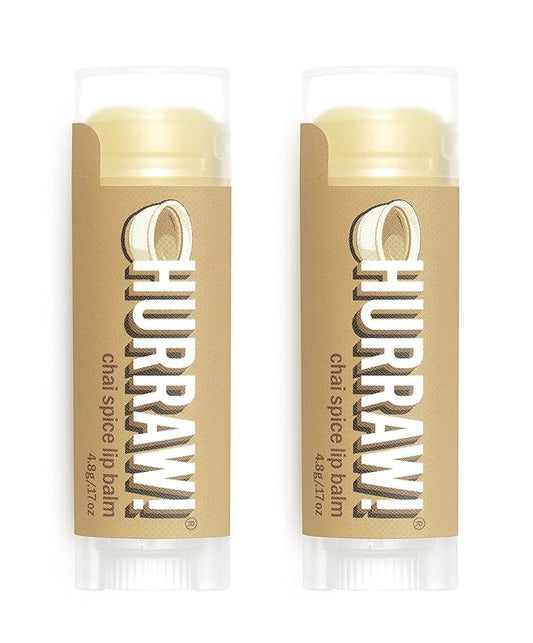 Hurraw! Chai Spice Lip Balm, 2 Palm