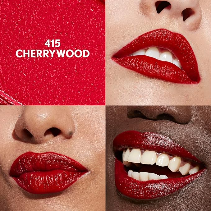 COVERGIRL Clean Lip Color, Cherrywood, Satin Finish, Squalane, Avocado & Aloe, Carmine-Free, Non-Drying, 0.12oz