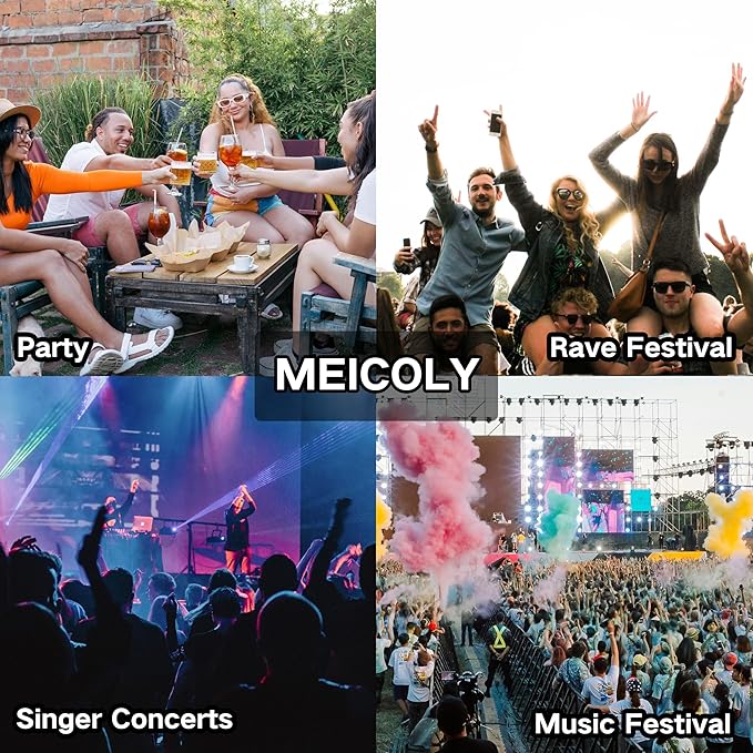 MEICOLY Face Glitter Makeup for Music Festival,Country Concert Outfits for Women, Holographic Gold Silver Purple Body Glitter,Halloween Party Accessories Self-Adhesive Glitter Face Paint,50ml