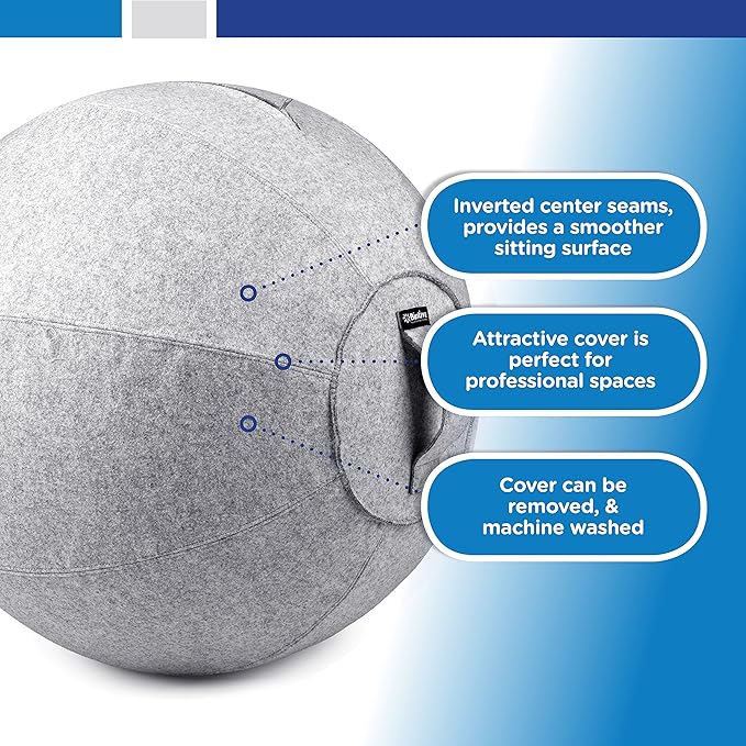 Stability Ball Chair for Office - Ergonomic Seating/Labor Birthing Pregnancy/Yoga Balance Stability Exercise Fitness