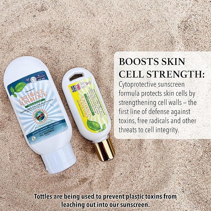 | Travel Size Sunblock® SunScreen Lotion SPF 35+ | Travel Sized All Natural Organic Zinc Unscented Sunscreen for Sun Protection | All Natural Personal Care (1.7 oz | Single)