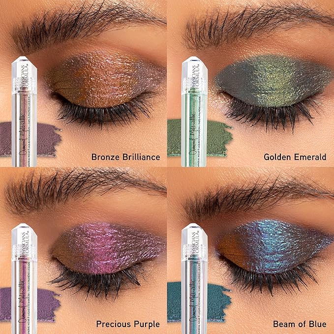 Cream Eyeshadow By Physicians Formula Mineral Wear Diamond Metallic Liquid Eyeshadow Beam of Blue