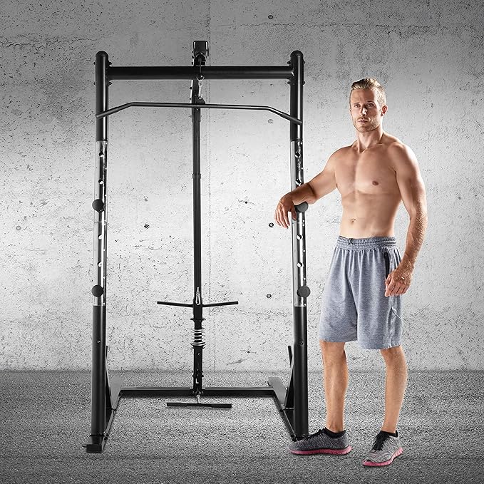 CAP Barbell Power Cage with High-Low Pulleys
