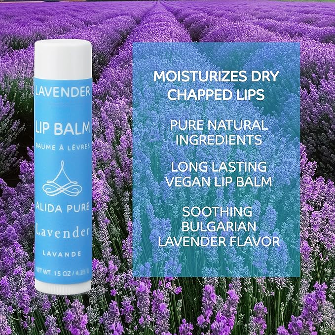 Lavender Lip Balm, Cruelty Free, Vegan Lips,