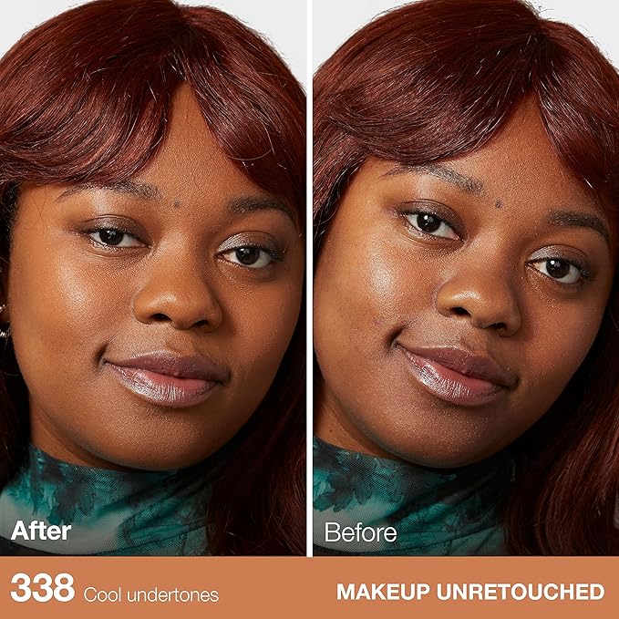 Maybelline Fit Me Matte + Poreless Liquid Oil-Free Foundation Makeup, Spicy Brown, 1 Count (Packaging May Vary) (Pack of 2)