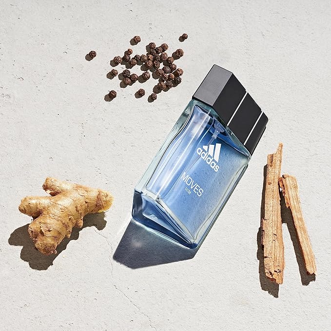 Adidas Moves for Men Eau de Toilette Spray 1.6 Fl OZ (Pack of 2)